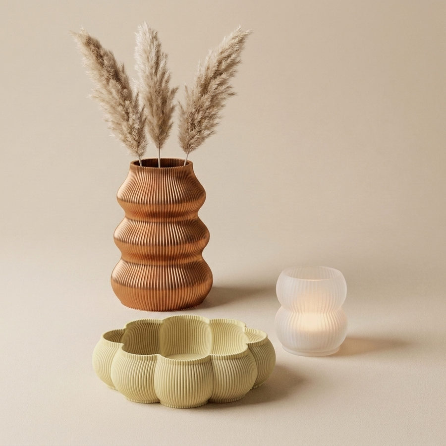 The Coffee-Table Edit — Vase, Candle Holder & Tray Set