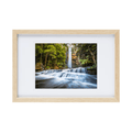 Flow State, a framed coastal wall art print by Harley Newton in a natural oak frame