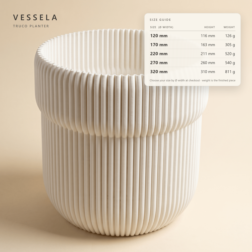 Truco Planter — size guide: width, height & weight
