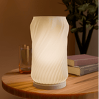 Minimalist Spiral lamp with a soft rising spiral form and ambient glow, made in Australia - view 2