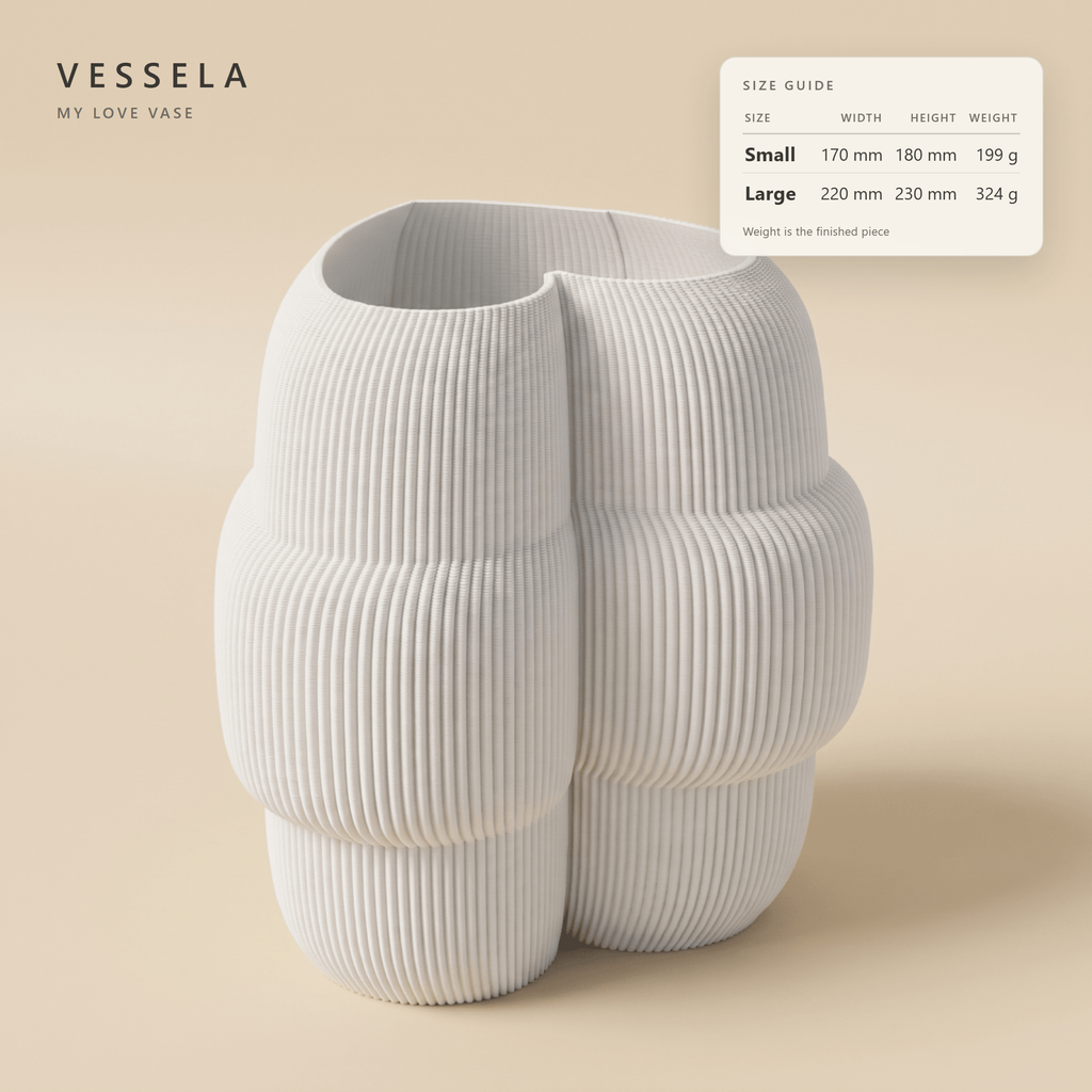 My Love Vase — size guide: width, height & weight