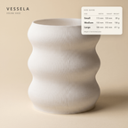 Volna Vase — size guide: width, height & weight