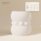Henrieta Vase — size guide: width, height & weight