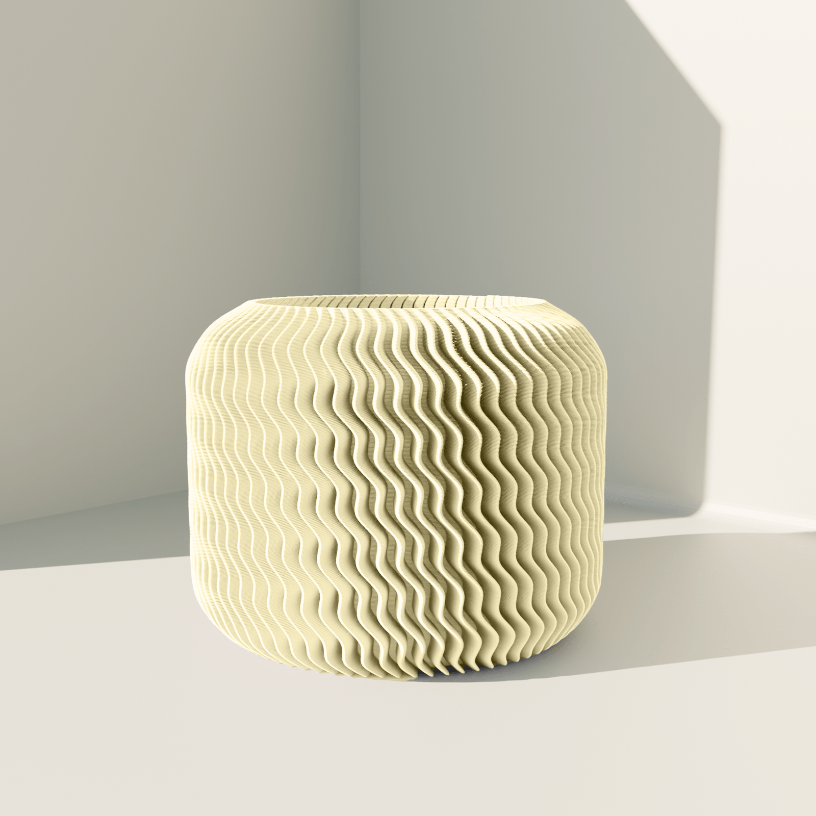 170mm Almond Yellow Malibu Planter - Vessela