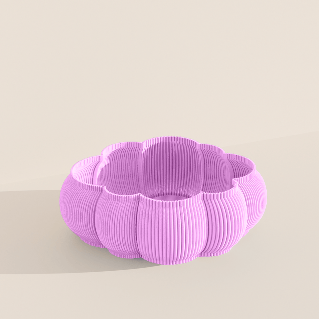Cloudie tray, a cloud-shaped ribbed 3D printed organiser tray, made in Australia – view 11