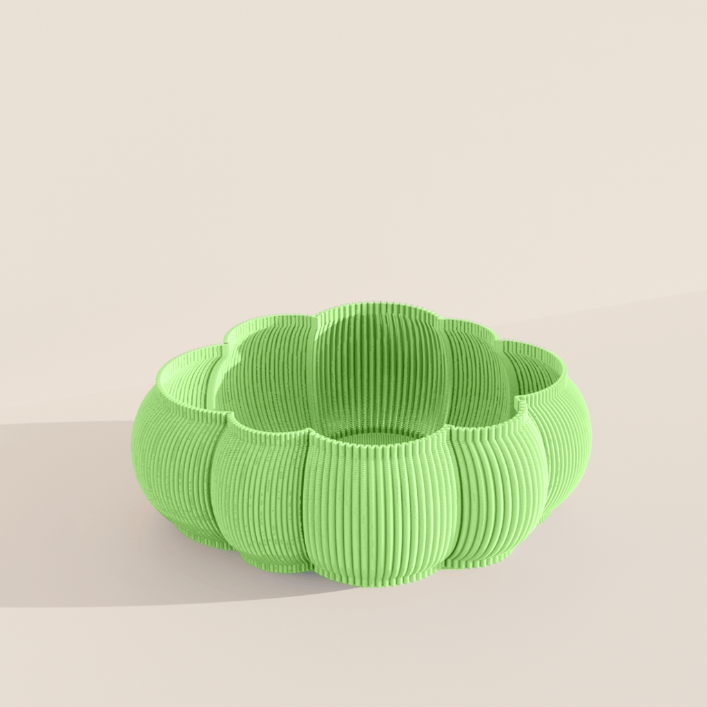 Cloudie tray, a cloud-shaped ribbed 3D printed organiser tray, made in Australia – view 14
