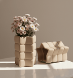 Star vase with a bold star-shaped silhouette and softly rounded edges, 3D printed in Australia