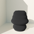 Isla table lamp with flowing wave-like curves for ambient light, 3D printed in Australia – view 59