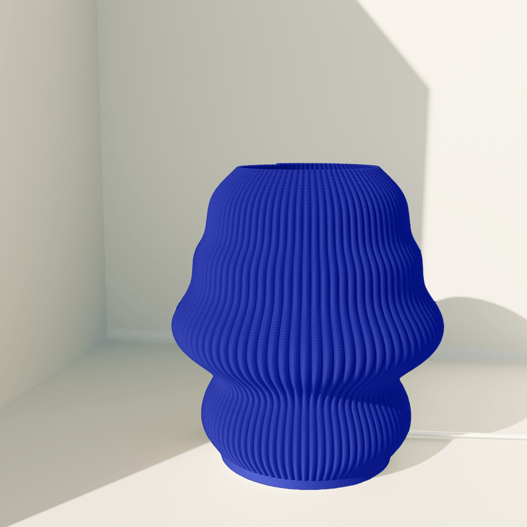 Isla table lamp with flowing wave-like curves for ambient light, 3D printed in Australia – view 58