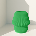 Isla table lamp with flowing wave-like curves for ambient light, 3D printed in Australia – view 57
