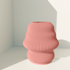 Isla table lamp with flowing wave-like curves for ambient light, 3D printed in Australia – view 52
