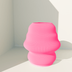 Isla table lamp with flowing wave-like curves for ambient light, 3D printed in Australia – view 53