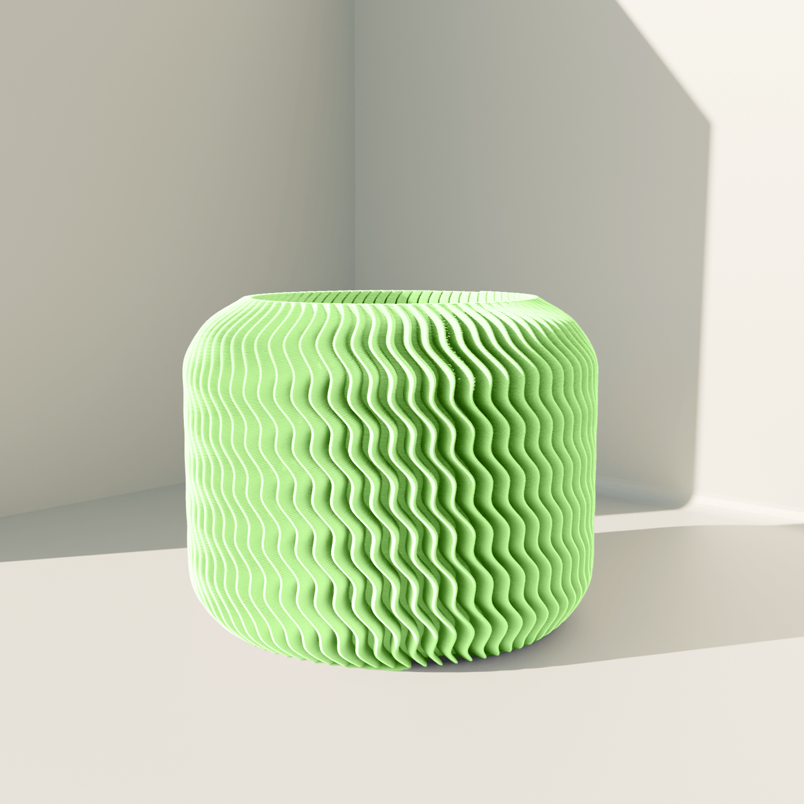 70mm Matte Green Malibu Planter - Vessela