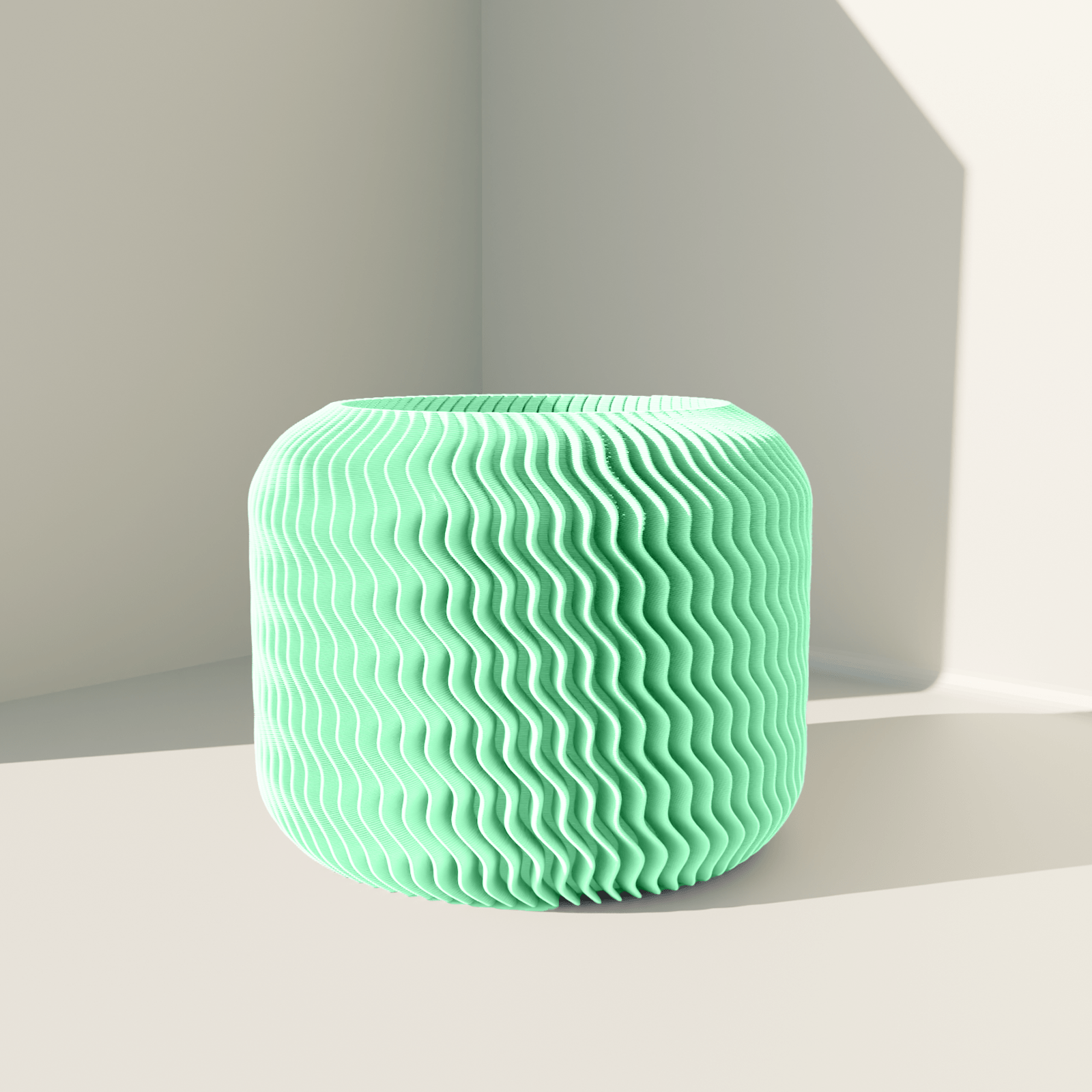 220mm Mint Green Malibu Planter - Vessela