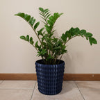 Pina planter with an evenly proportioned undulating wave surface, 3D printed in Australia - view 3