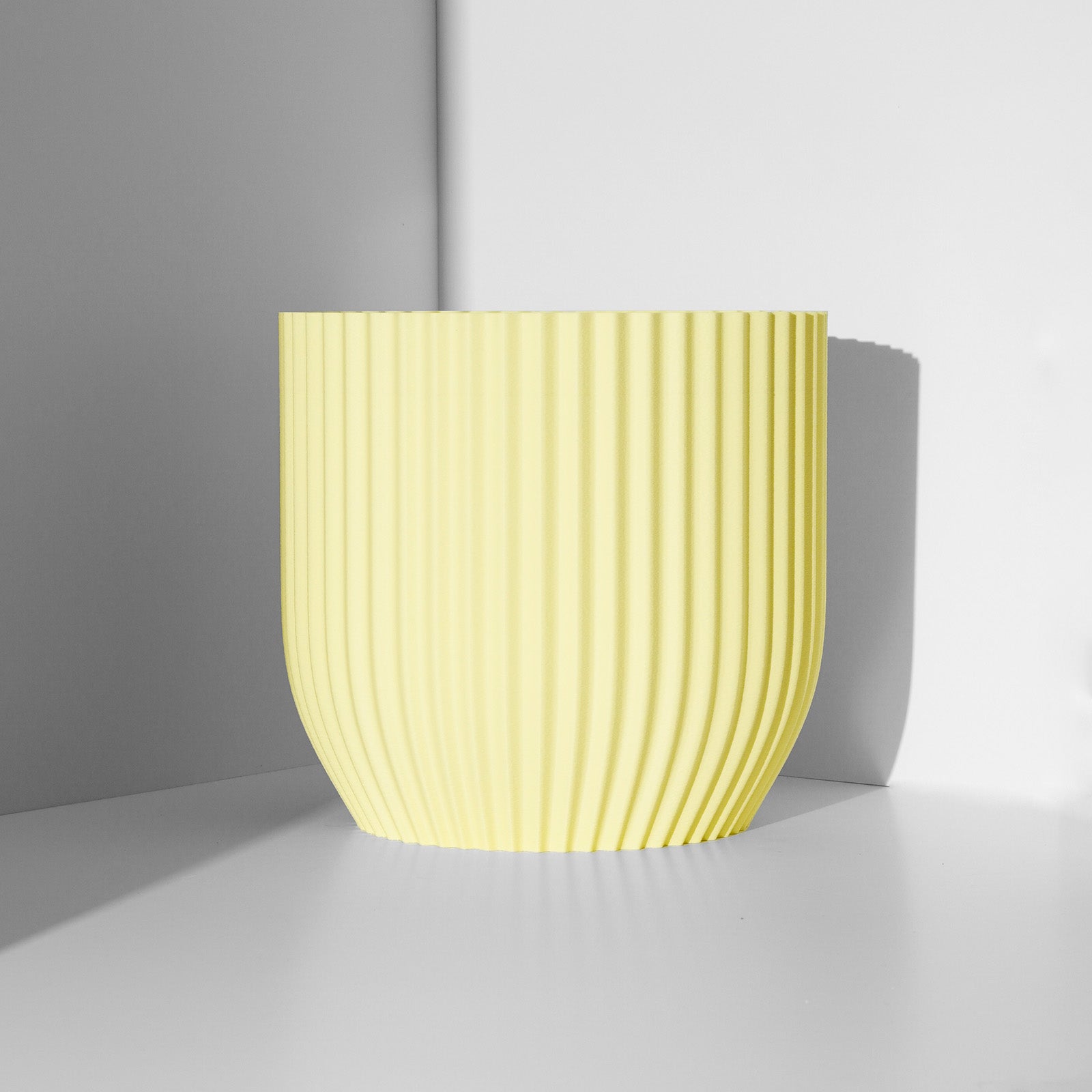 Rilla Planter - Vessela - 220mm wide - Almond Yellow Colour