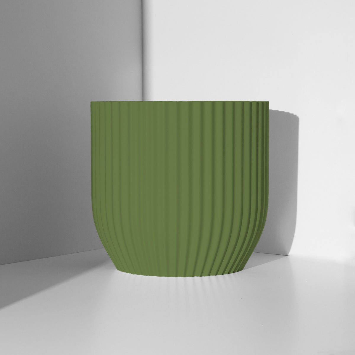 Rilla Planter - Vessela - 220mm wide - Olive Green Colour