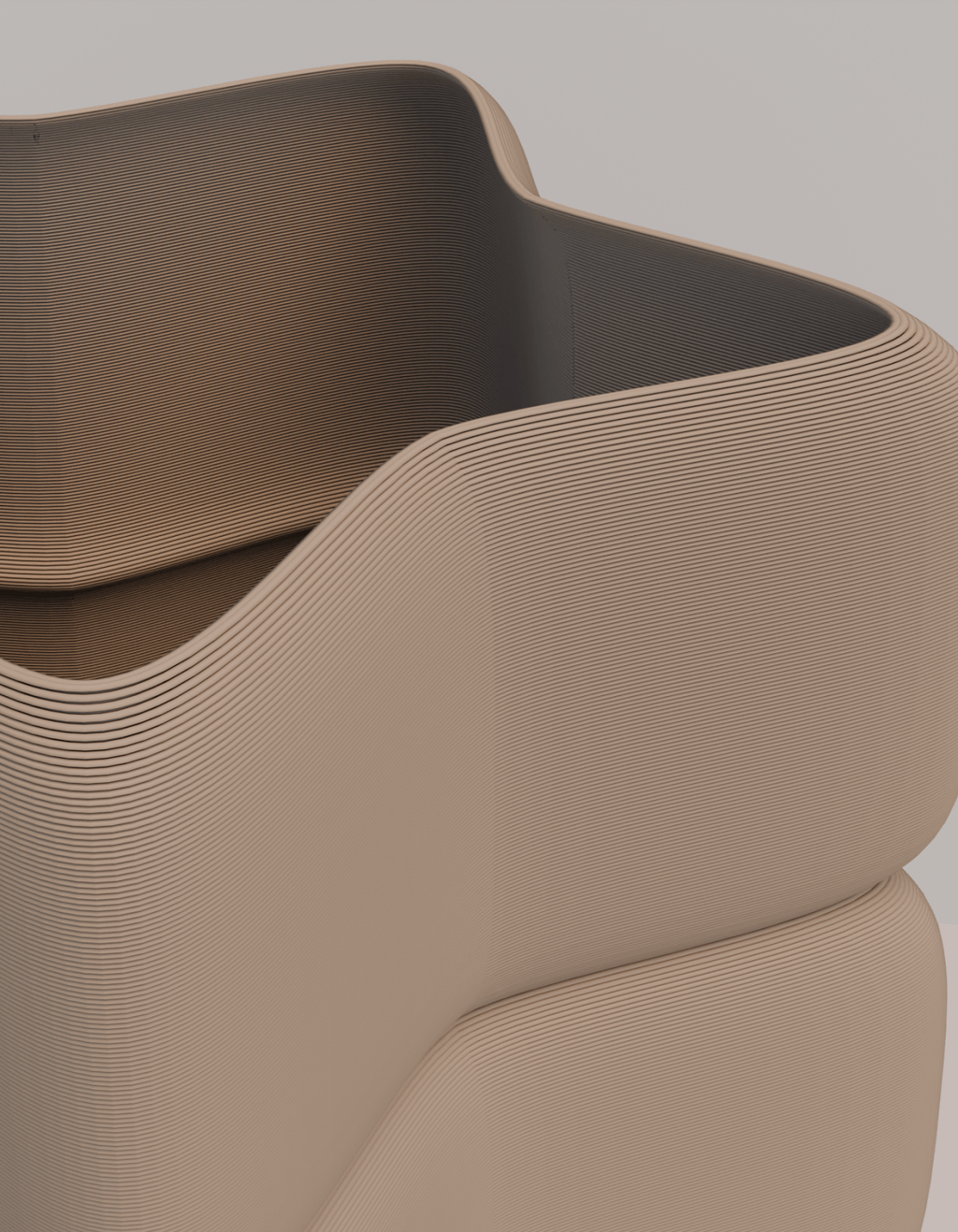 Star vase with a bold star-shaped silhouette and softly rounded edges, 3D printed in Australia - view 4