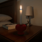 Heart Candle Holder with Base - Vessela