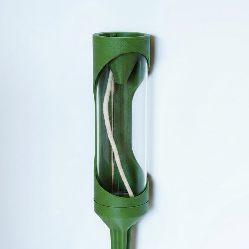 Real photo of the Self Watering Spike open-window design