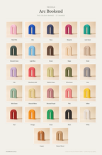 Arc Bookend — The Colour Range · 27 Shades