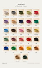 Capri Plate — The Colour Range · 27 Shades