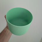 Forma planter, a cylindrical 3D printed pot with subtle vertical texture, made in Australia – view 32