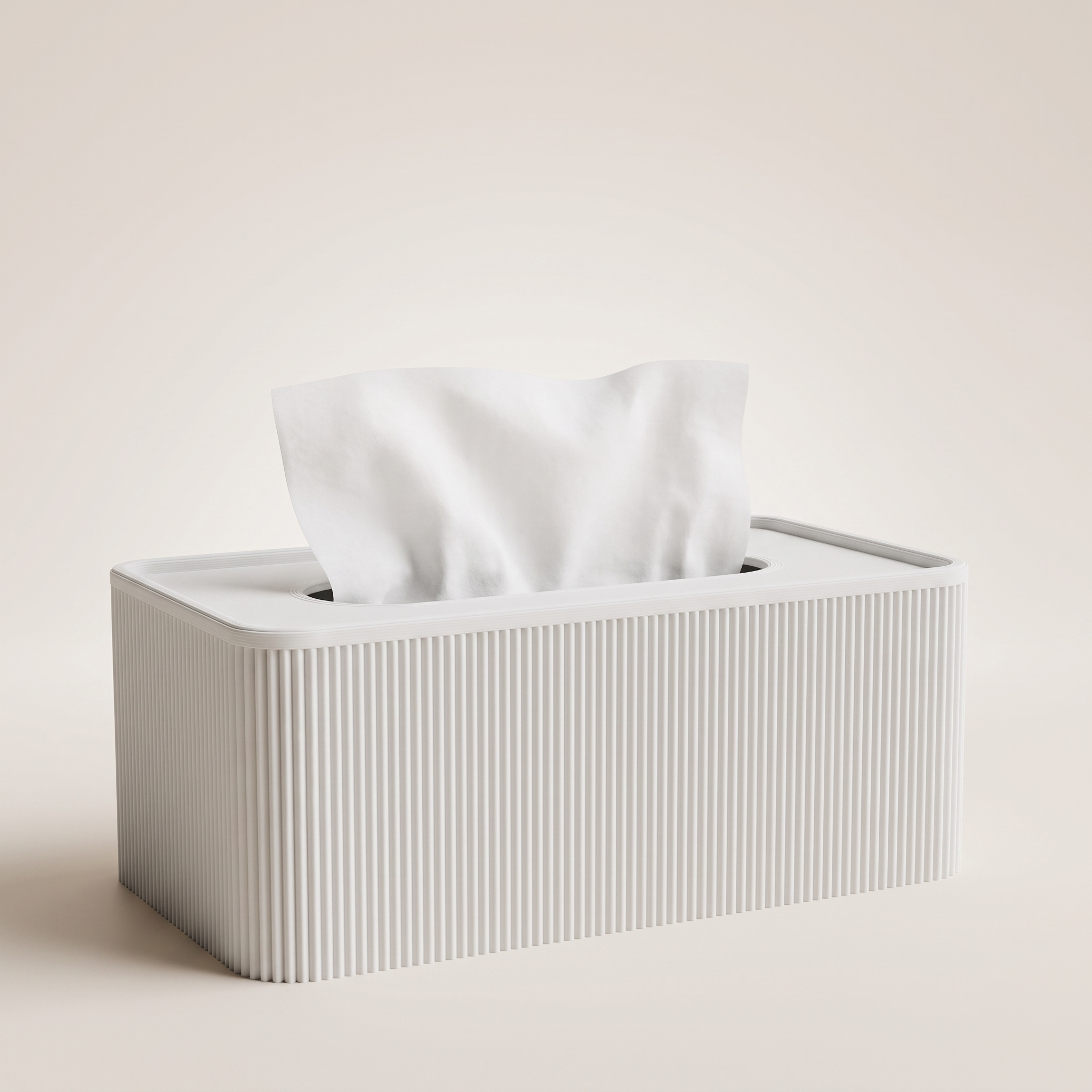 Niza Tissue Box — White
