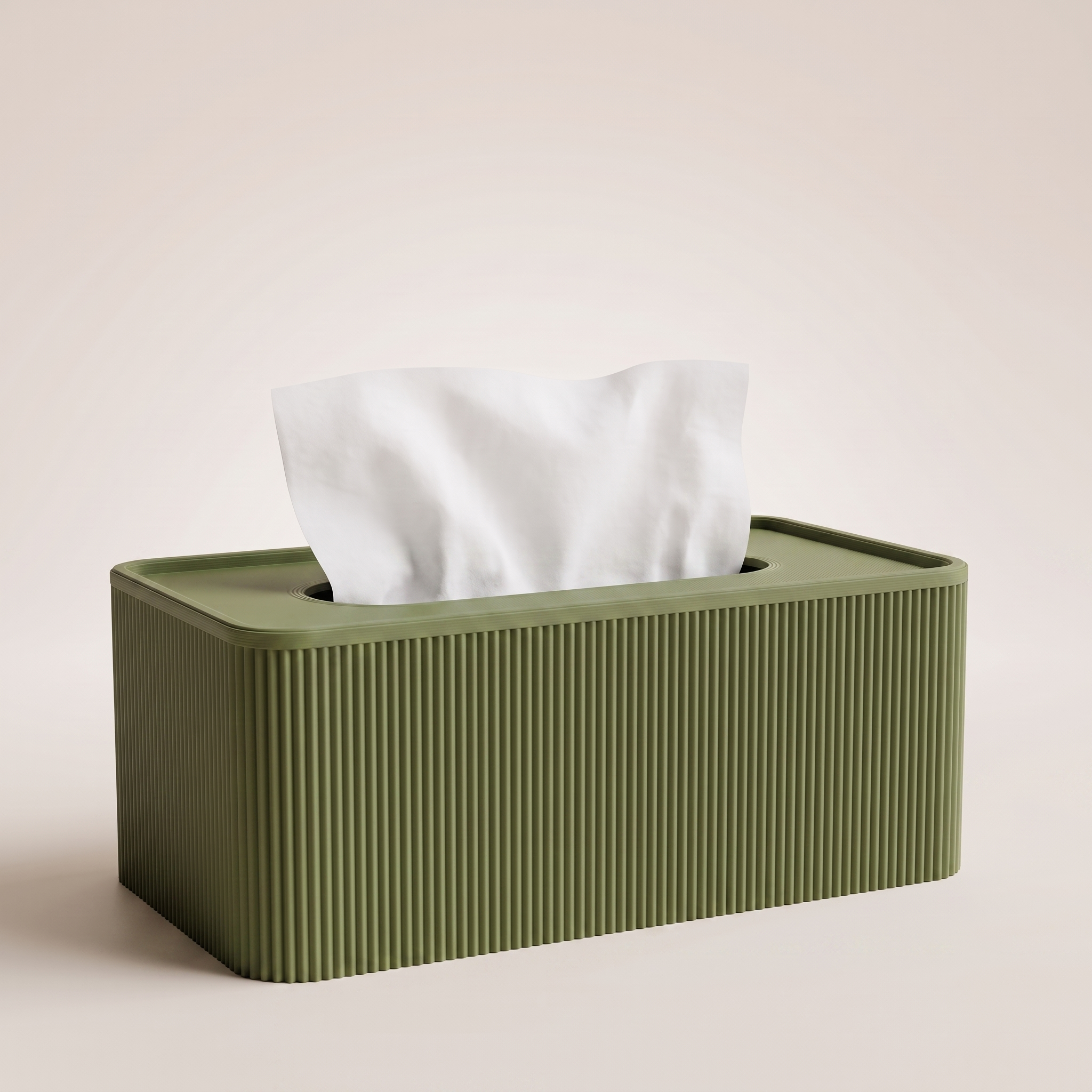 Niza Tissue Box — Olive Green