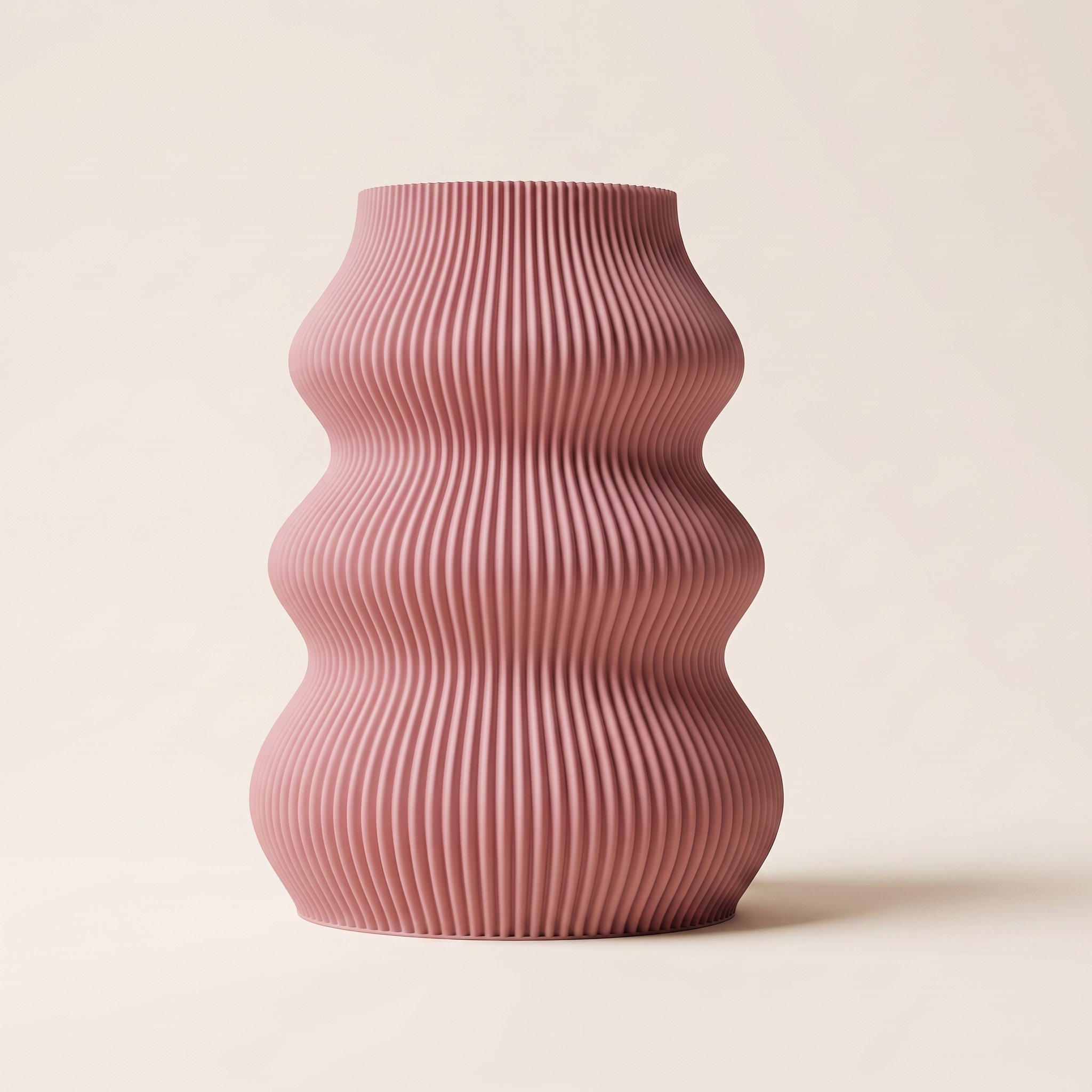 Isla vase in Morandi Purple — matte 3D printed, made in Australia