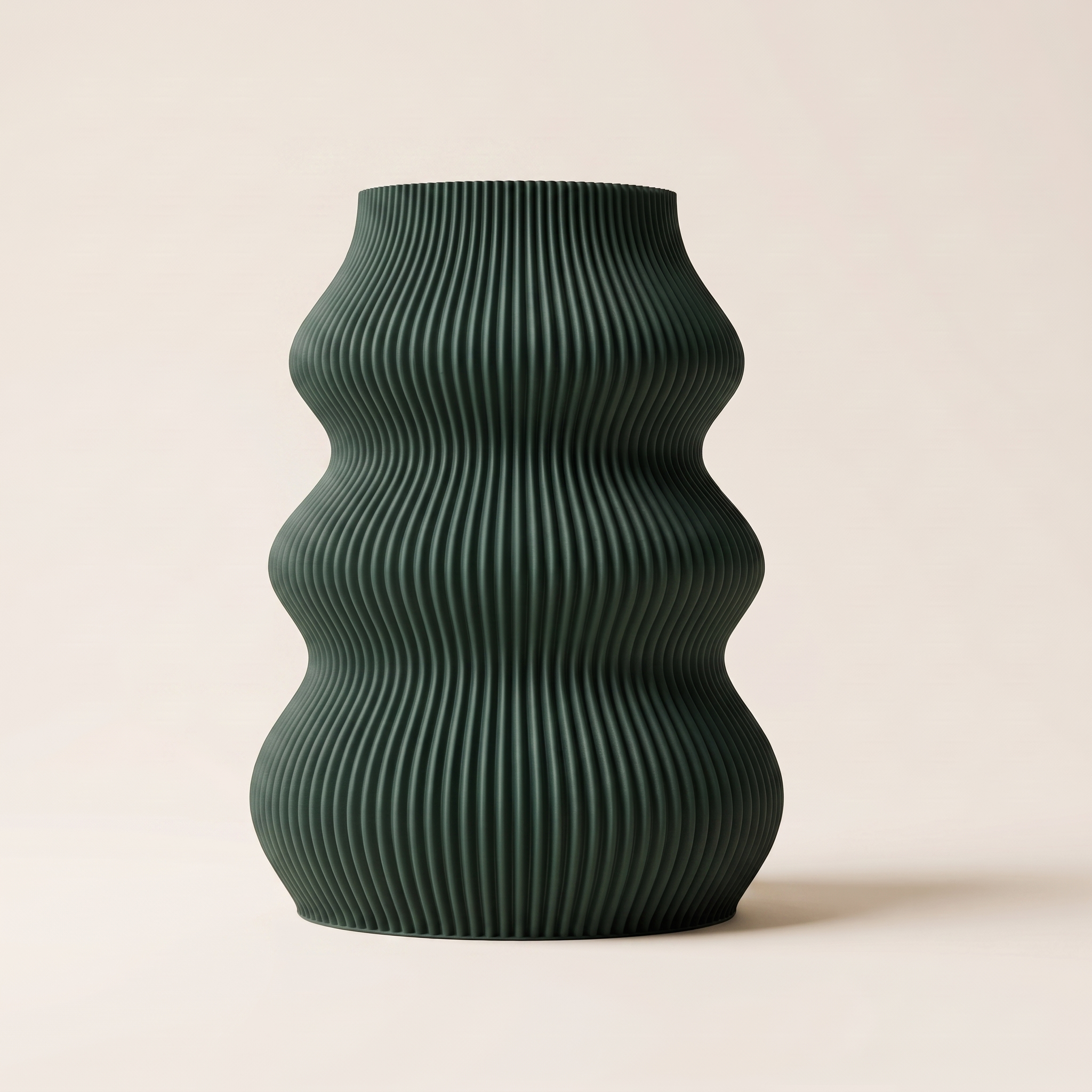Isla vase in Morandi Green — matte 3D printed, made in Australia