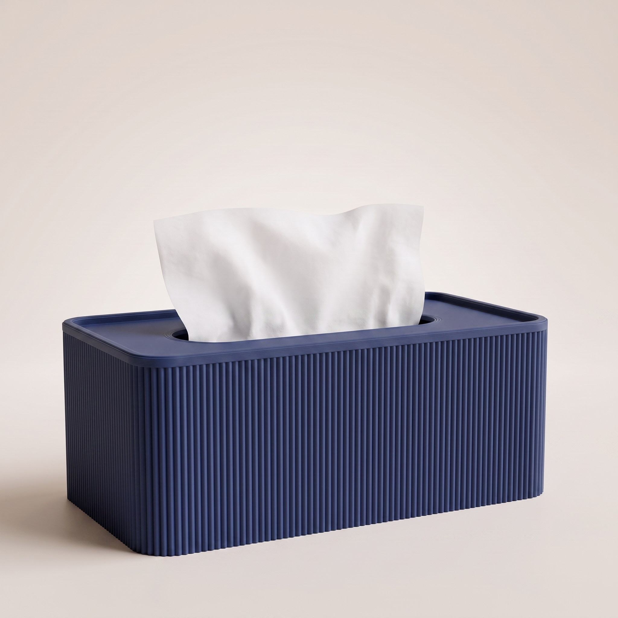 Niza Tissue Box — Navy Blue