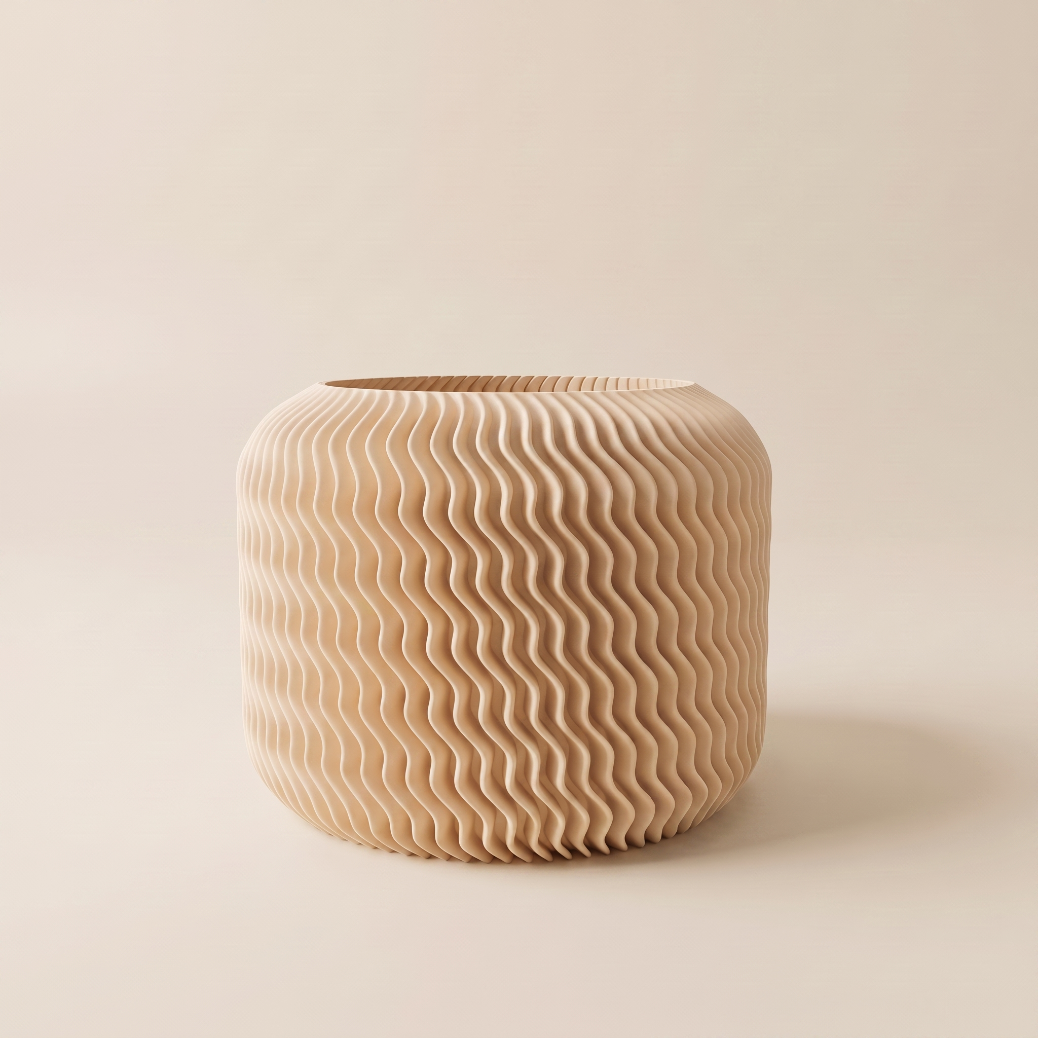 Malibu planter in Skin — matte 3D printed, made in Australia