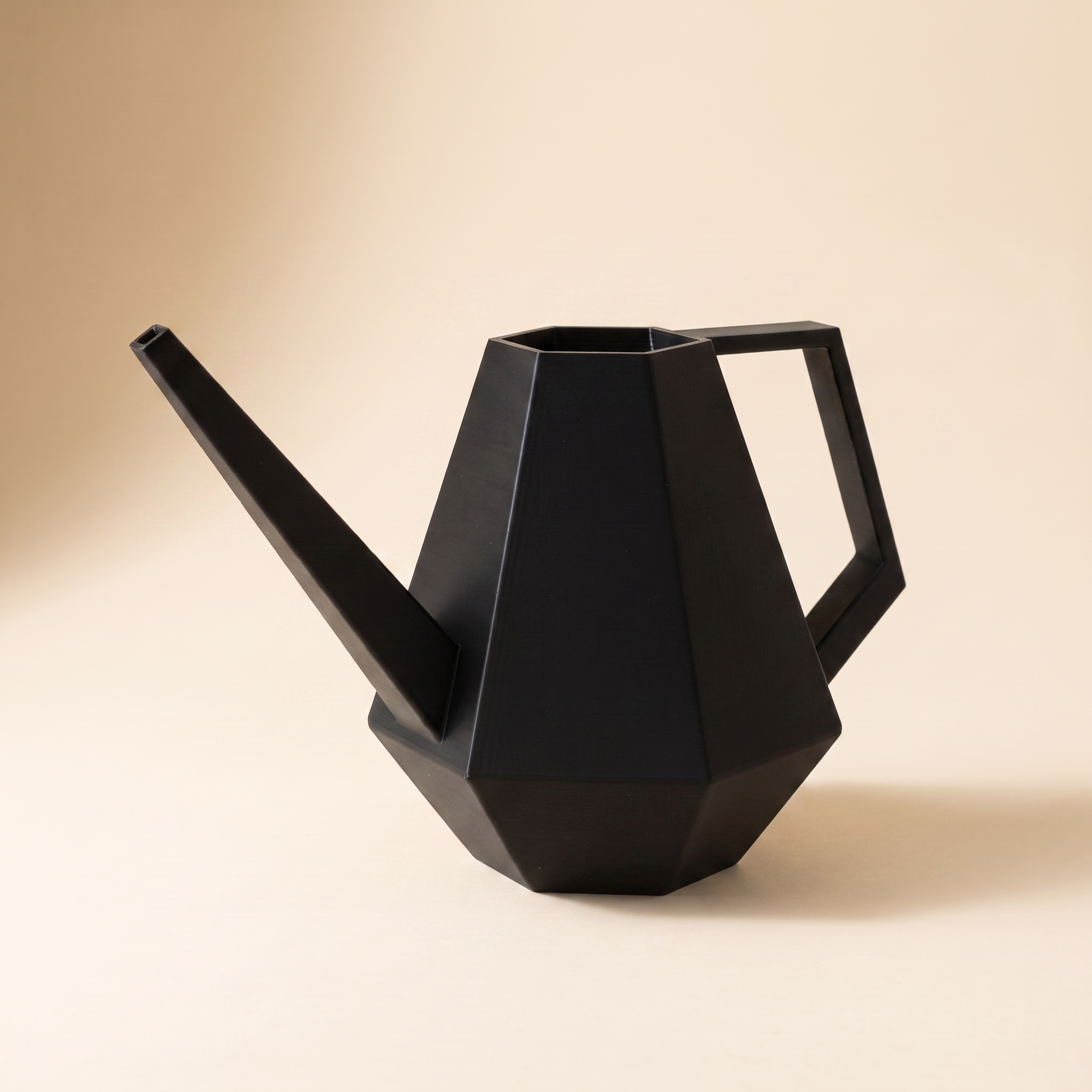 Facet Watering Can - Black