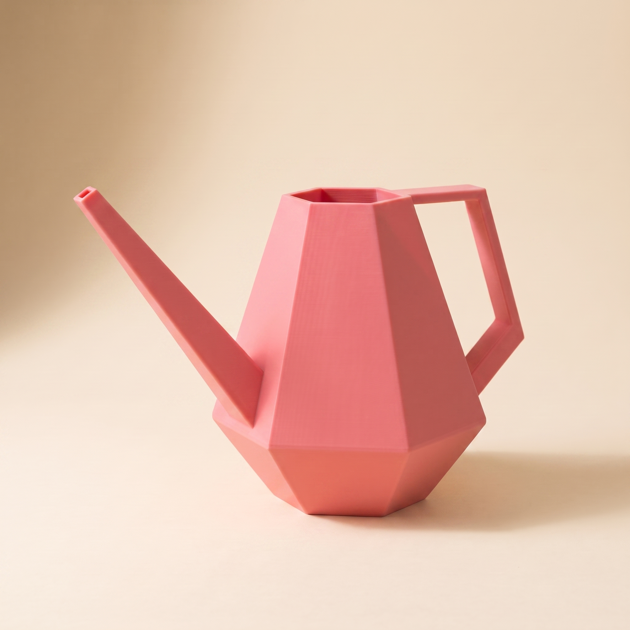 Facet Watering Can - Pink