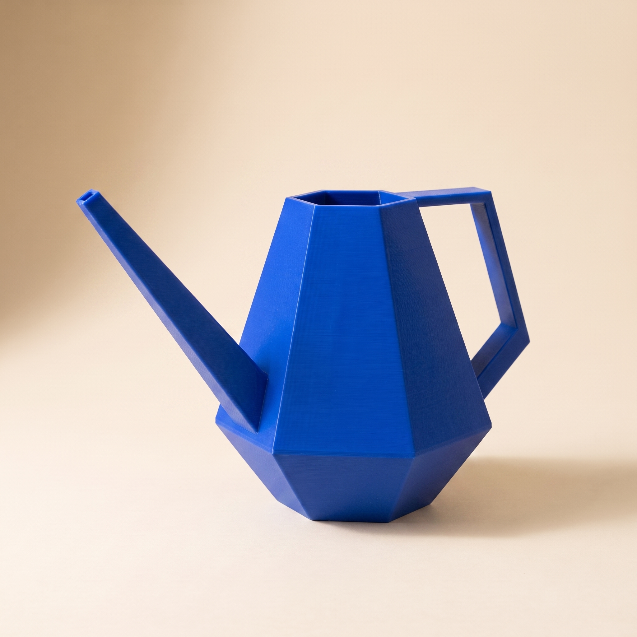 Facet Watering Can - Blue