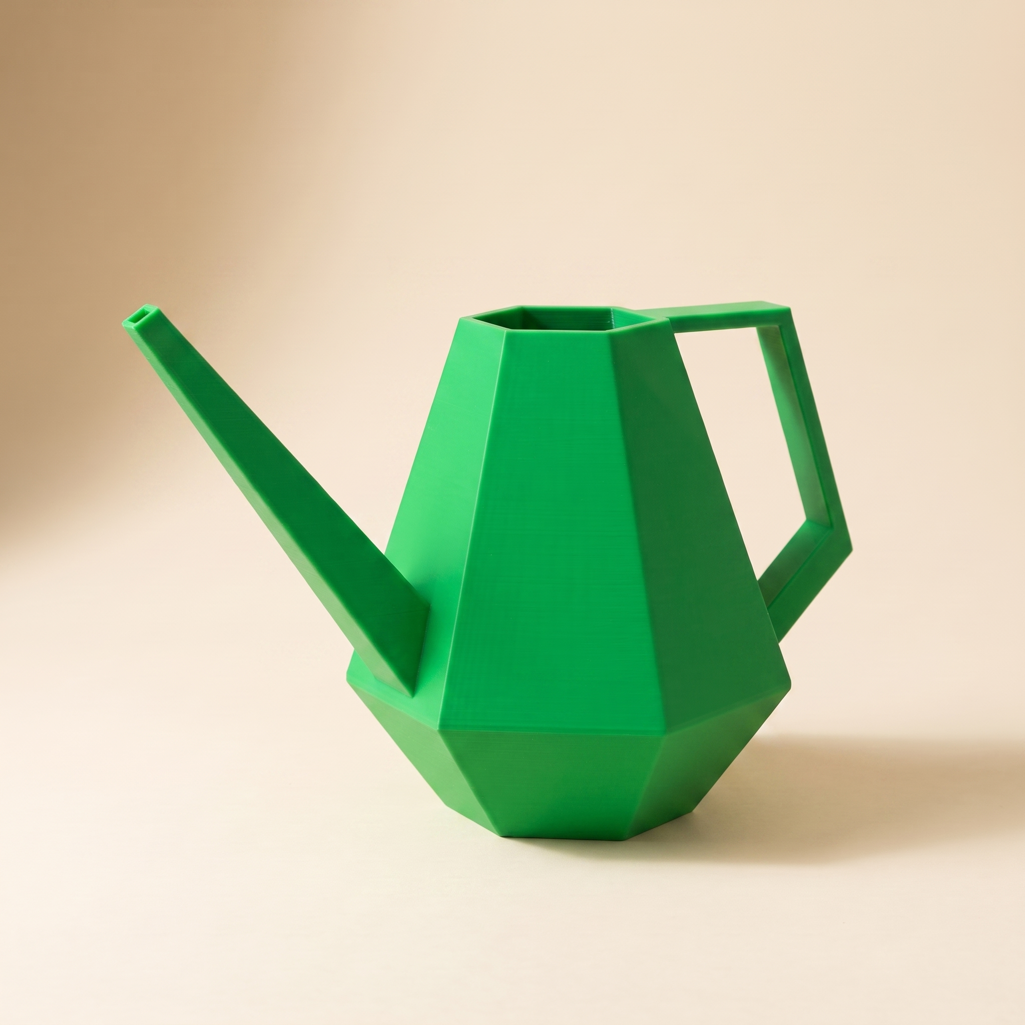 Facet Watering Can - Green