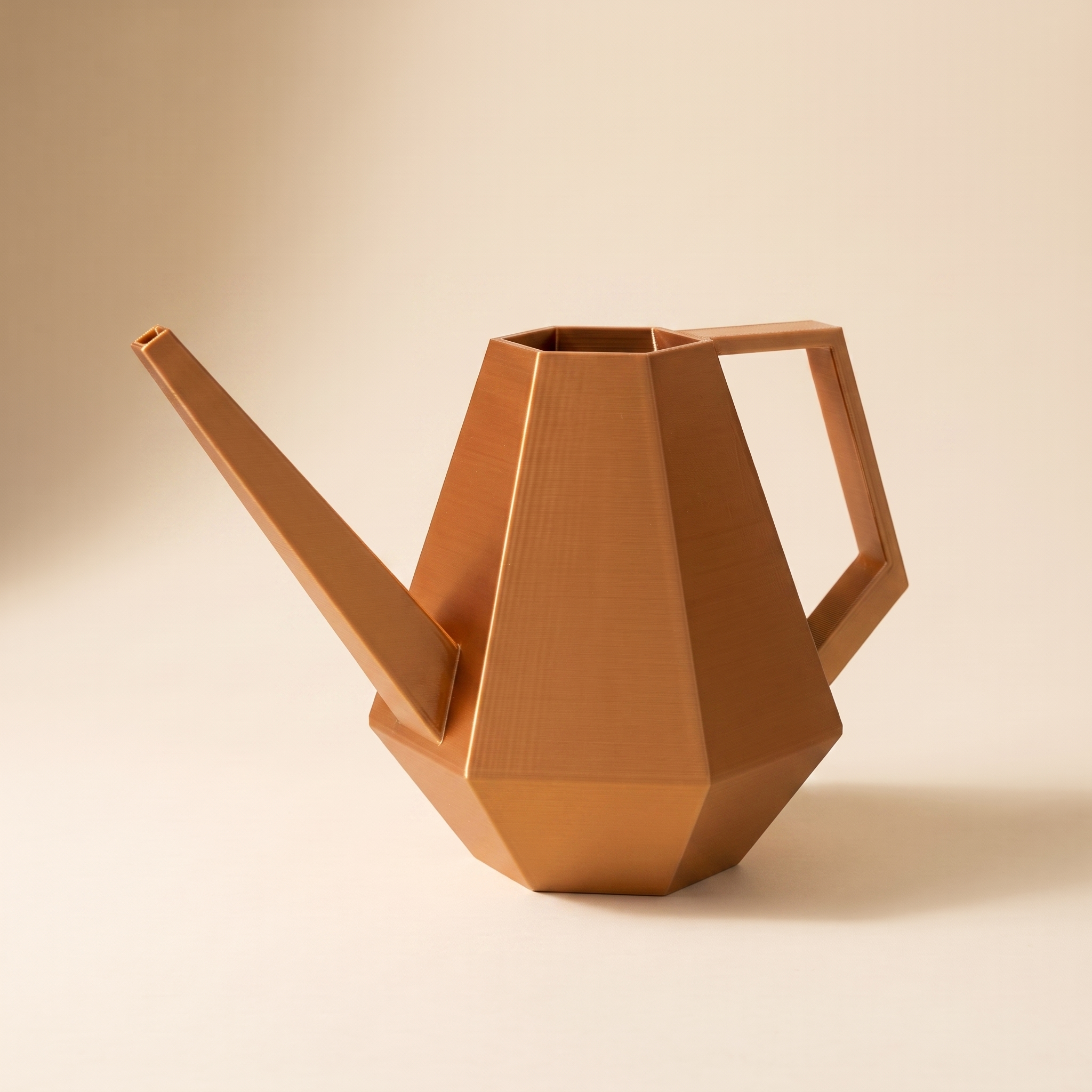 Facet Watering Can - Copper