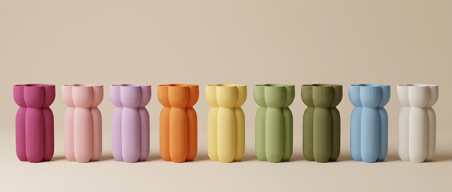 Caribe Vase colour range