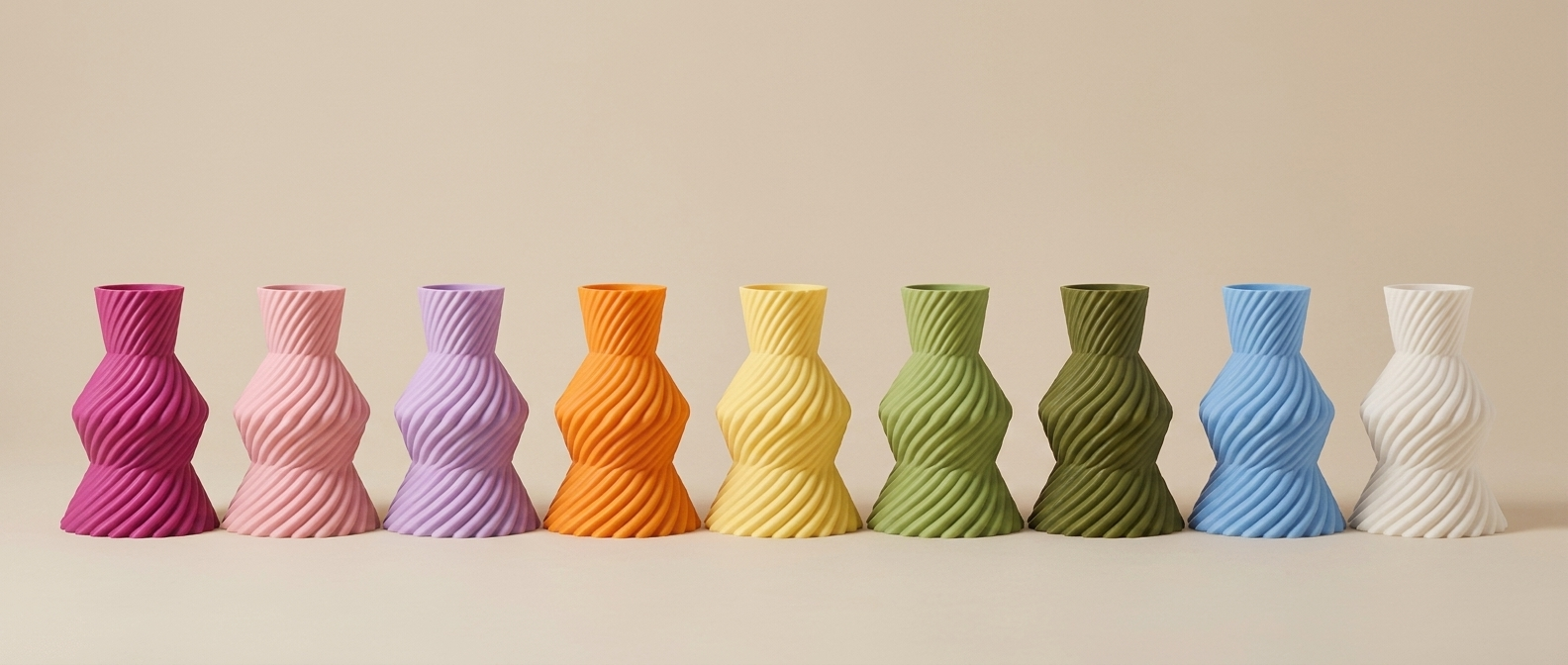 Confetti Vase colour range