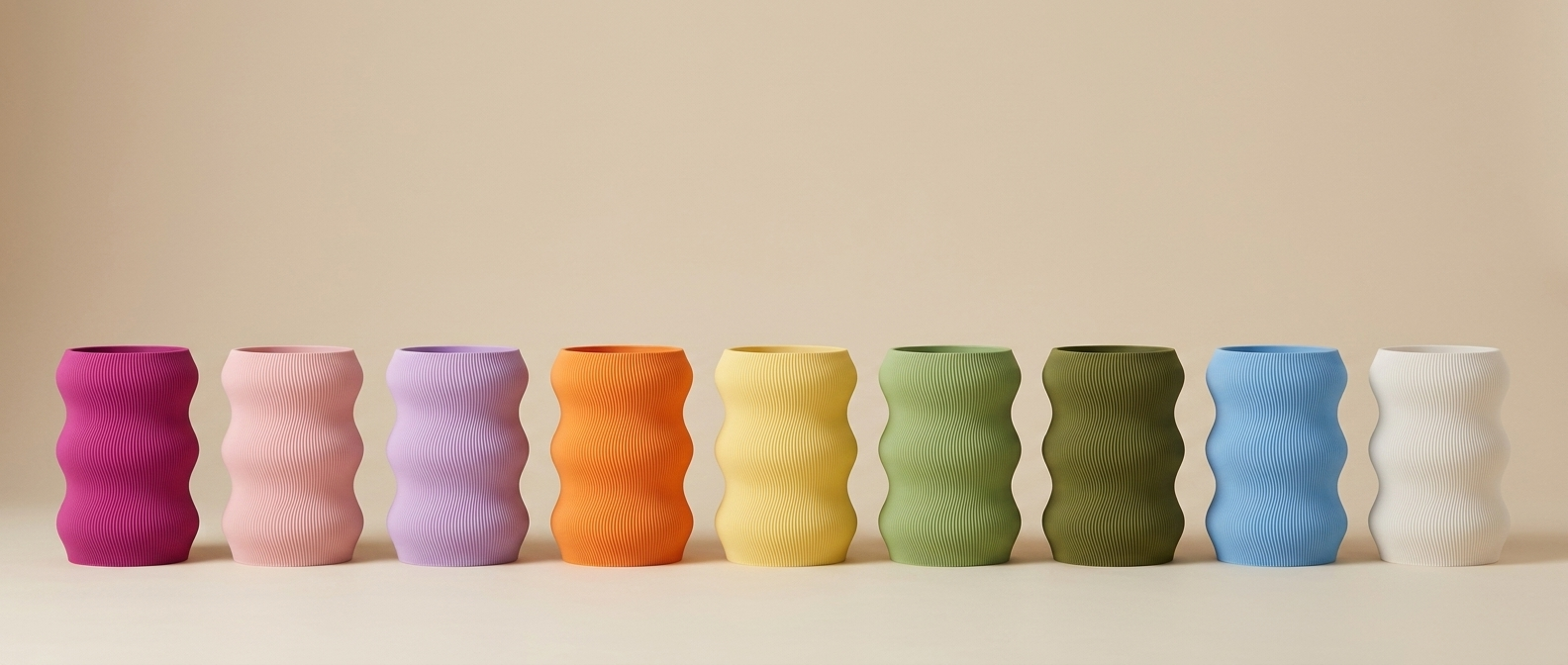 Volna Vase colour range