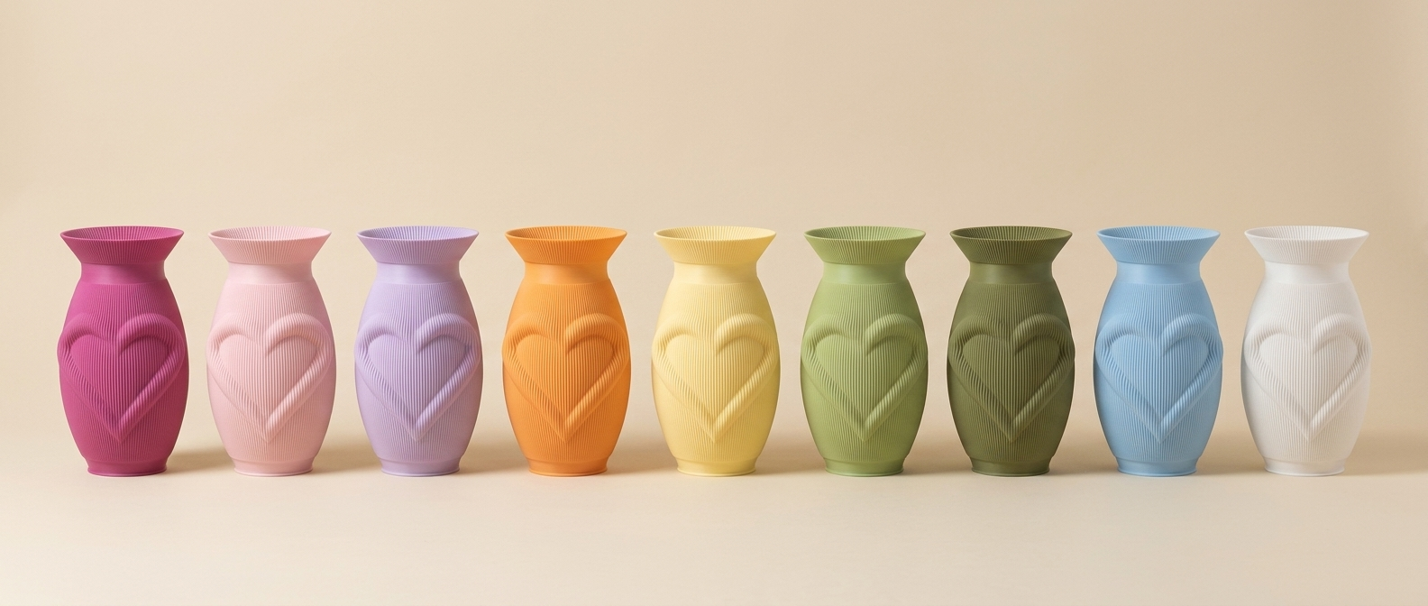 Love Vase colour range