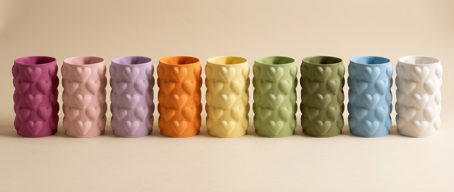 Love Hearts Vase colour range