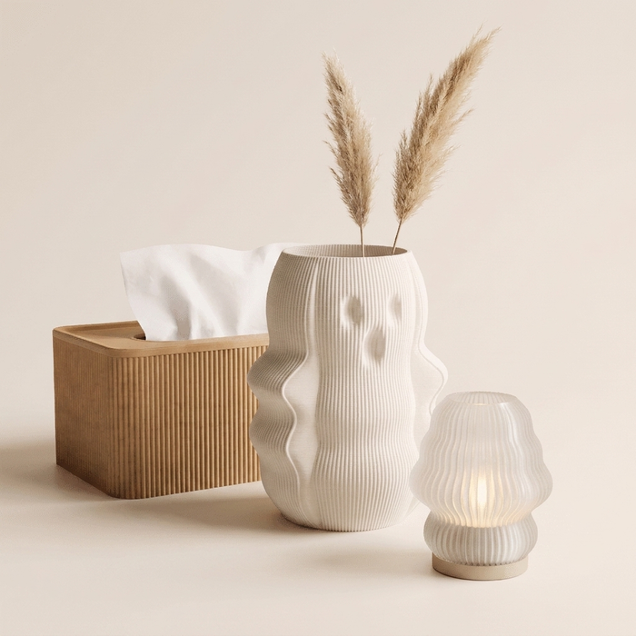 The Vanity Edit — Tissue Box, Vase & Candle Holder Set