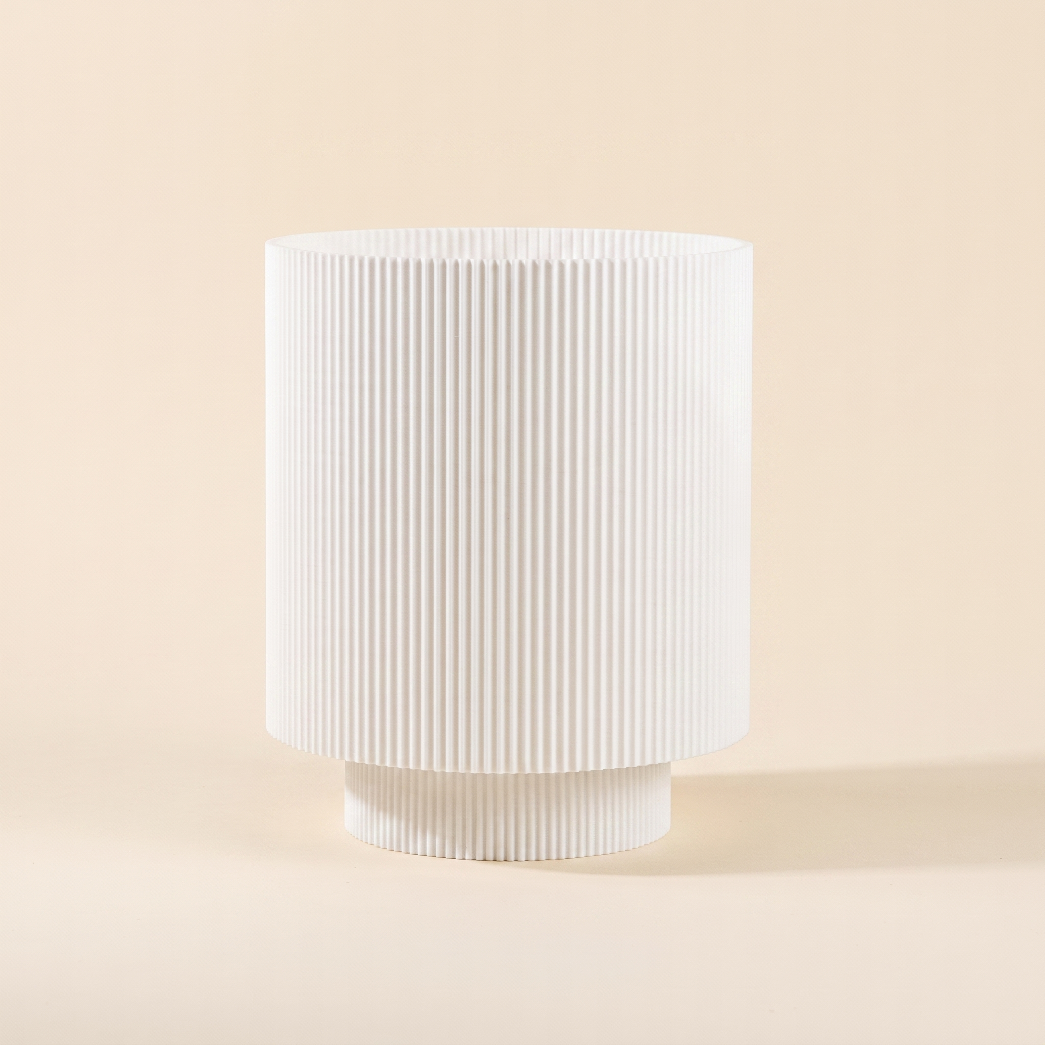 Niza Table Lamp — White shade, White base
