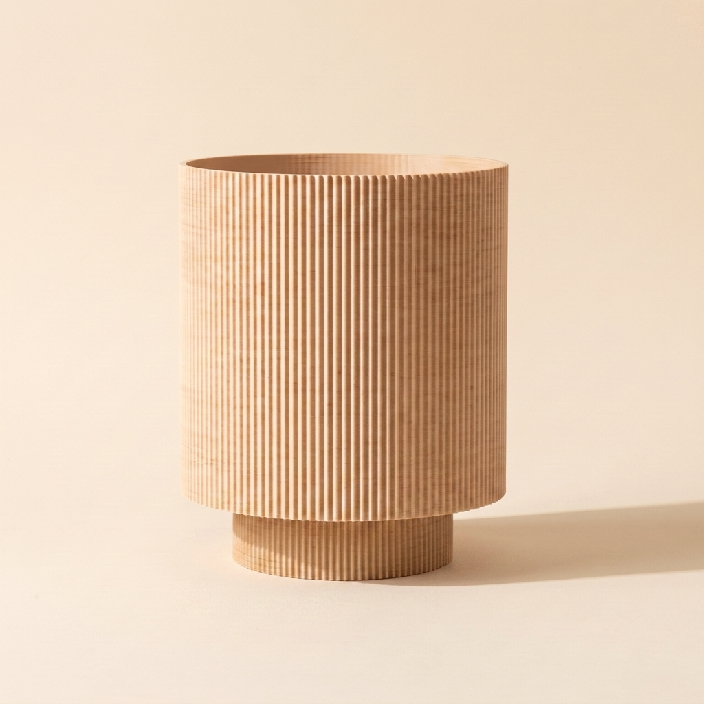 Niza Table Lamp — Natural Wood shade, Natural Wood base