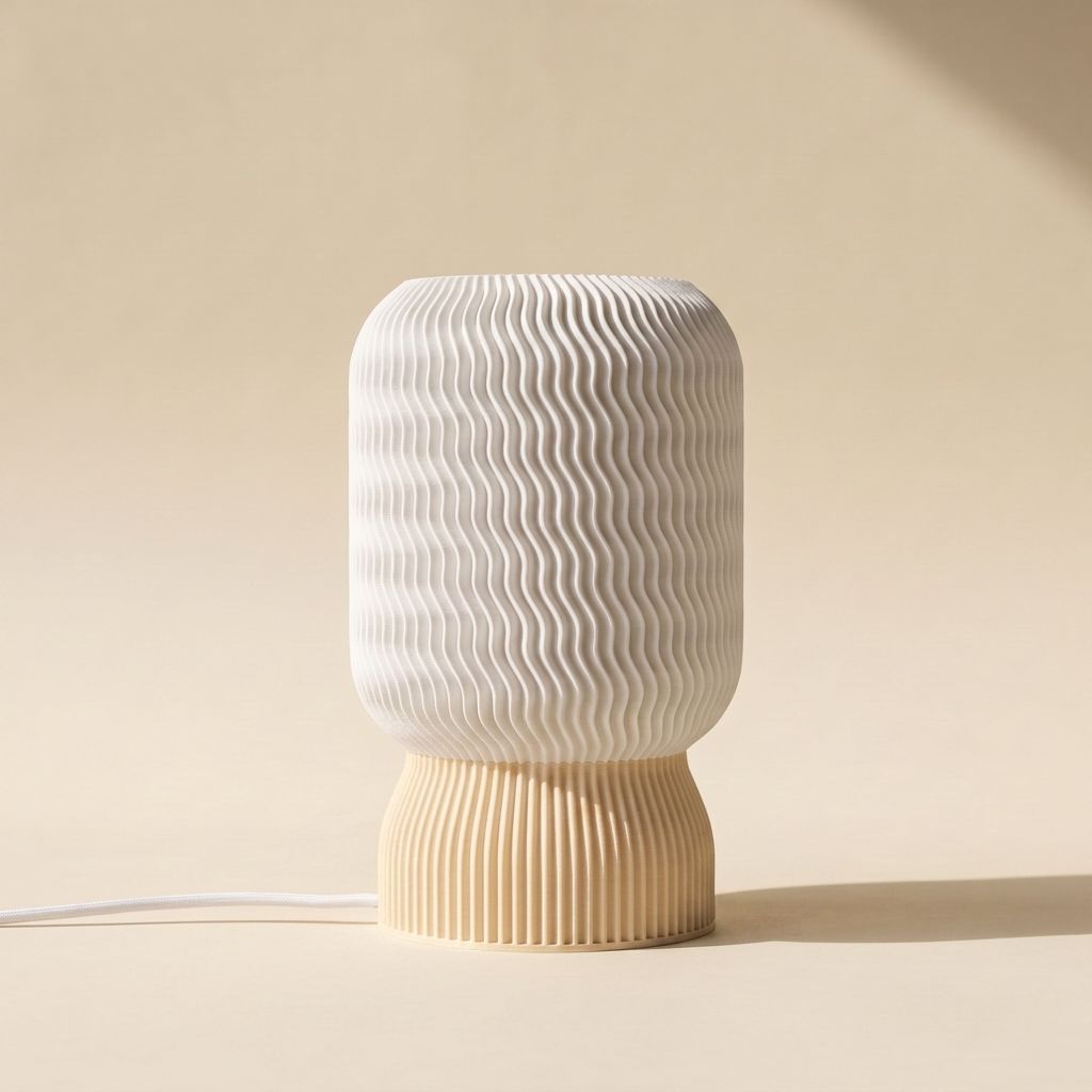 Malibu Table Lamp — White shade, Skin base
