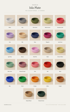 Isla Plate — The Colour Range · 27 Shades