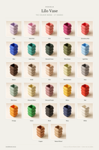 Lilo Vase — The Colour Range · 27 Shades