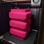 Lilo vase, a 3D printed vase with bold sculptural layered contours, made in Australia – view 37
